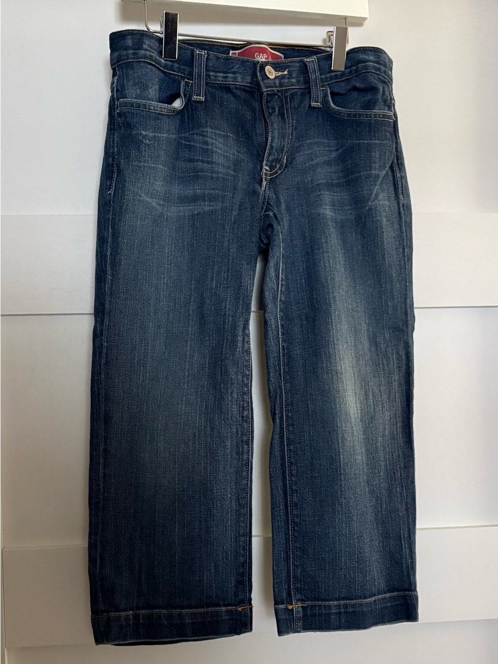 GAP Women's Dark Blue Cropped Jeans